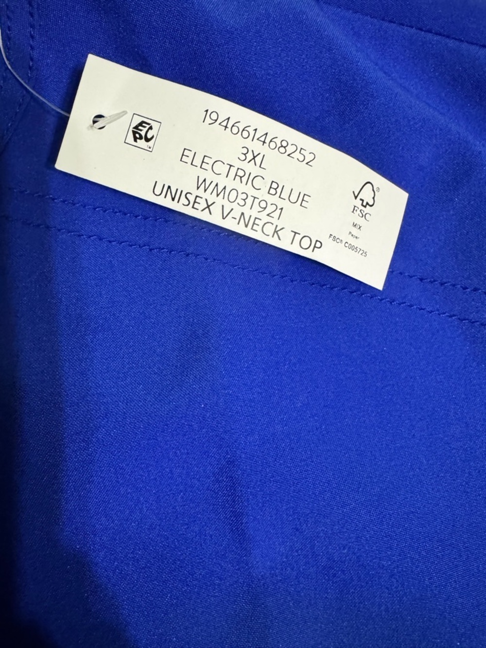 Scrubstar V-Neck Medical Scrub Set in Blue 3X - Picture 8 of 9